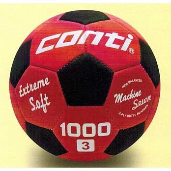 Conti 軟式安全足球 S1000-3-RBK 紅色