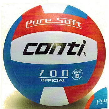 Conti 超軟橡膠排球 V700-4-RWB