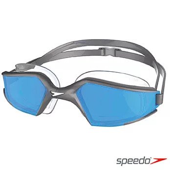 SPEEDO 成人進階泳鏡 Aquapulse Max 2 銀-藍