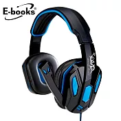 E-books S42 電競頭戴耳機麥克風藍