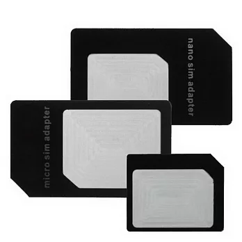 [ZIYA] 智慧型手機/平板電腦 SIM 轉接卡 (大+中+小 X3入) (顏色隨機)