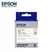 EPSON愛普生 LK-3TKN C53S653409標籤帶(透明9mm )透明金