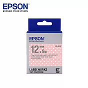 EPSON 愛普生LK-4EAY C53S654424標籤帶(點紋12mm )粉紅/白點灰