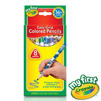 美國crayola 幼兒8色三角彩色鉛筆