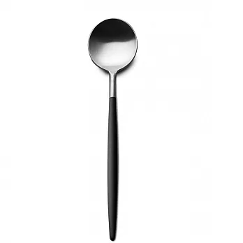 【Le Vent】Cutipol - GOA黑柄霧面不鏽鋼餐用湯匙