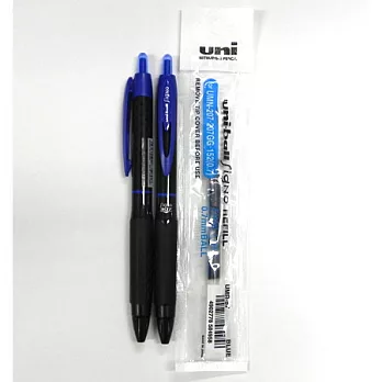 (2筆1芯)三菱UMN-307自動鋼珠筆0.7藍+芯