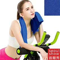 Seoul Show 極速涼感降溫運動毛巾6色 寶藍
