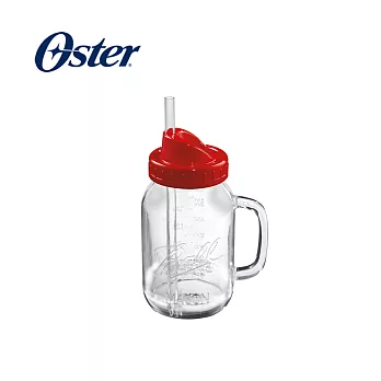 美國OSTER-Ball Mason Jar隨鮮瓶果汁機替杯(紅) BLSTMV-TRD