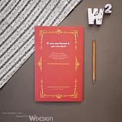 [W2Design] 思考手札-方眼筆記本B5 (紅)