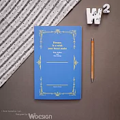 [W2Design] 思考手札-方眼筆記本B5 (藍)