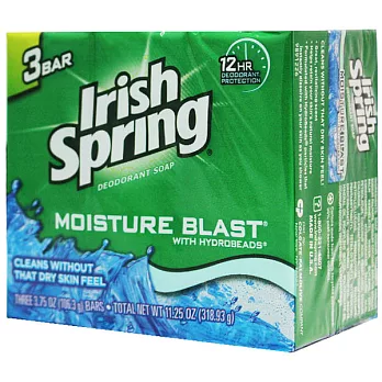 美國Irish Spring滋潤香皂-106.3g/3.75oz(3入組)