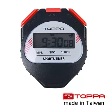 【TOPPA】台灣製競賽用運動電子碼表 1/100秒跑錶