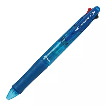 百樂4色輕油舒寫筆0.7藍桿