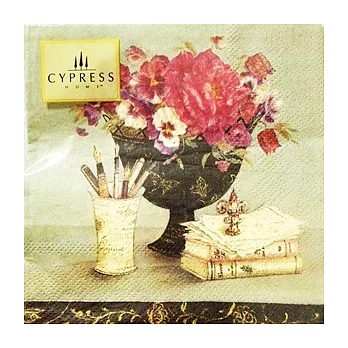 Cypress餐巾紙(M)-Song Bird Bouquets花束與唱歌的鳥兒