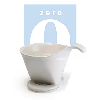 【日本】ZERO JAPAN 素雅陶製雙孔102濾杯 簡約白