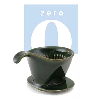 【日本】ZERO JAPAN 素雅陶製雙孔101濾杯 古銅綠