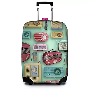 【SUITSUIT 】行李箱套-復古收音機(適用24-28吋行李箱)
