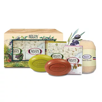 South of France 南法馬賽皂 - 法式莊園禮讚禮盒組 170g x2 加贈 100%環保沐浴手套