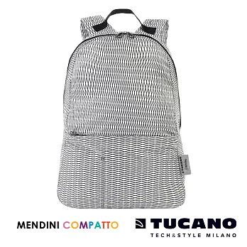 TUCANO X MENDINI 設計師系列環保旅行收納後背包-白