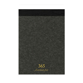 365 notebook A7 炭色 鋼筆用炭色