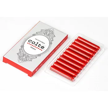 colte卡式墨水,10入紅(2盒裝)紅