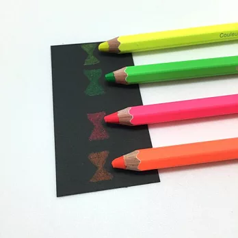 【CDA 瑞士卡達】Maxi Fluo 螢光色鉛筆四支入