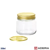 【ADERIA】日本進口多功能雙蓋密封玻璃瓶/果醬罐200ml