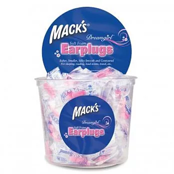 【 100 副裝~ 獨立封裝進口 】Mack’s 美國原裝進口~ Dreamgirl 女性專用耳塞【讓淺眠者愛上睡眠！】
