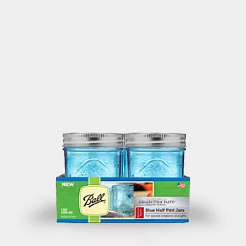 BALL 梅森罐 8oz 藍色窄口罐 單箱4入
