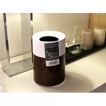 【質感設計款！】簡約時尚 mini桌型垃圾桶【三色選】棕色