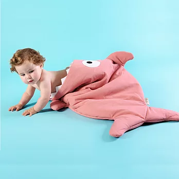 【西班牙鯊魚咬一口】BabyBites 西班牙手工製作 100% 純棉嬰兒/幼兒睡袋|防踢被|包巾 (標準版)莓果牛奶