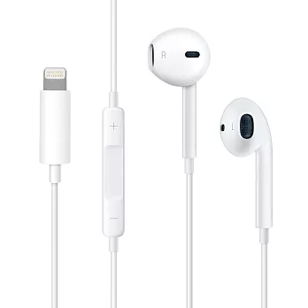 Apple Lightning 8pin專用 垂直入耳式立體聲耳機(含線控)