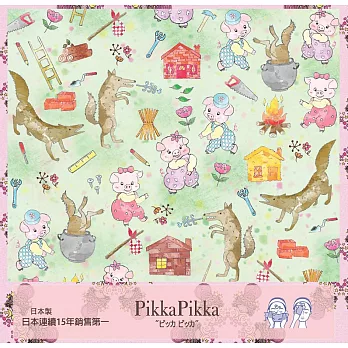 日本Pikka Pikka世界最細纖維毛孔潔淨布/童話故事款_三隻小豬The Three Little Pigs