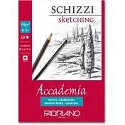 【Fabriano】Accademia素描本,120G,14.8X21,50張