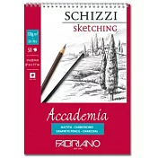 【Fabriano】Accademia素描本Sketches ,120G,29,7X42,50張,線圈