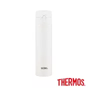 【THERMOS 膳魔師】超輕量 不鏽鋼真空保溫瓶0.4L(JNI-401-MVAN)MVAN(白色)
