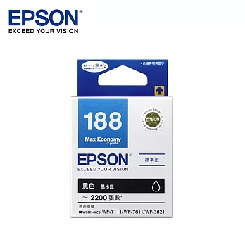 EPSON 188(C13T188150)原廠黑色墨水匣