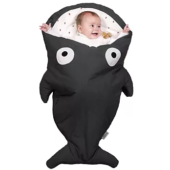 【西班牙鯊魚咬一口】BabyBites 西班牙手工製作 100% 純棉嬰兒/幼兒睡袋|防踢被|包巾 (標準版)酷岩灰