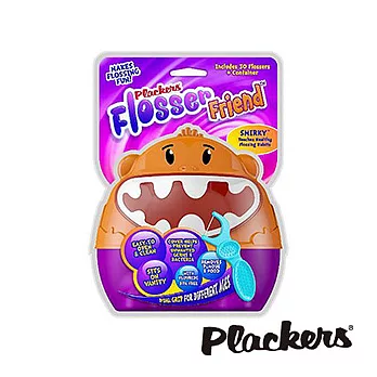 美國Plackers普雷克牙棒寶寶 兒童塗氟牙線棒(30入果昔口味)