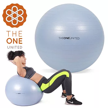 【The One】環保防爆瑜珈球65cm(附打氣筒)  氣泡藍