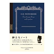 【APICA】Premium C.D Notebook 紳士筆記本A6 · 橫線/藍