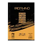 【Fabriano】Shizzi黃素描本,90G,A4,120張,21x29.7
