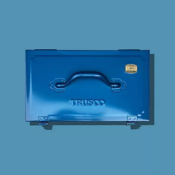 【Trusco】專業型雙層工具箱(上提把）-鐵藍