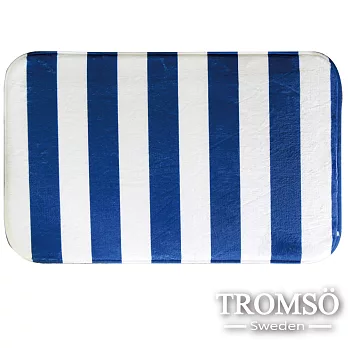 TROMSO簡單生活超柔軟舒適地墊-M09藍白條紋