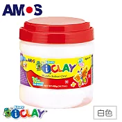 韓國AMOS 400克單色罐裝超輕黏土共12色可選擇(台灣總代理公司貨)白色