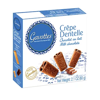 法國【Gavottes】歌法蒂牛奶巧克力薄餅(方盒)-60g