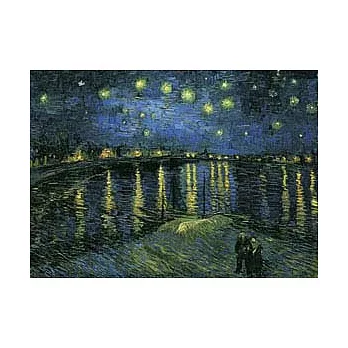 名畫系列-梵谷隆河的星夜夜光拼圖520片