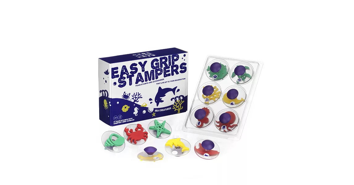 【台灣 ilovekids】易握印章-海洋生物