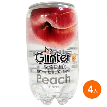 Glinter 加味氣泡水-蜜桃(350ml)*4入