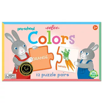eeBoo 學齡前配對拼圖 — Pre-school Colors Puzzle Pairs (認識顏色)
